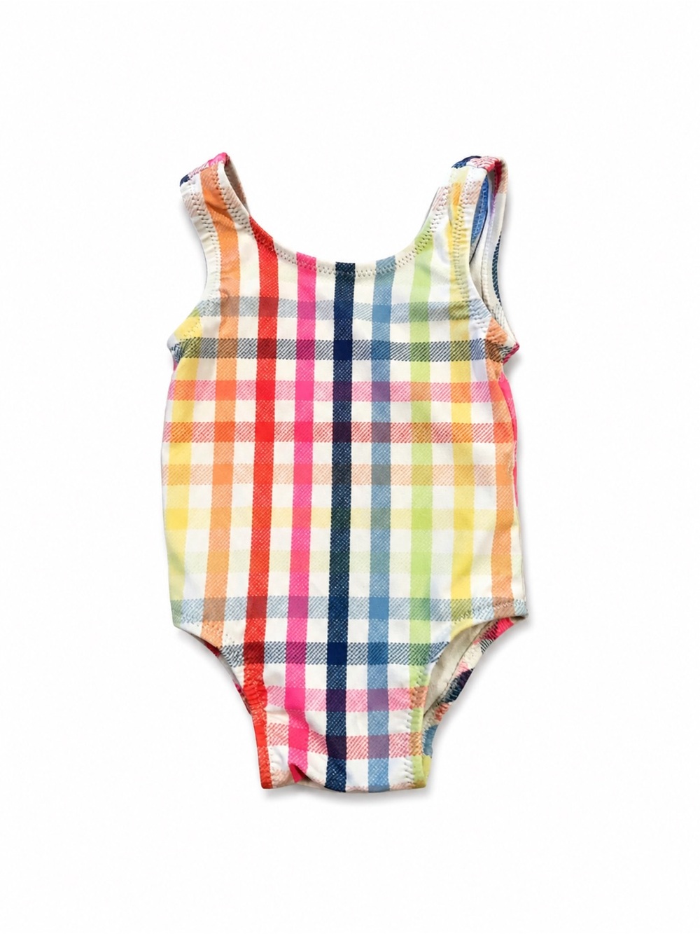 Old Navy Multicolor Plaid Tank One-Piece - Picture 2 of 4